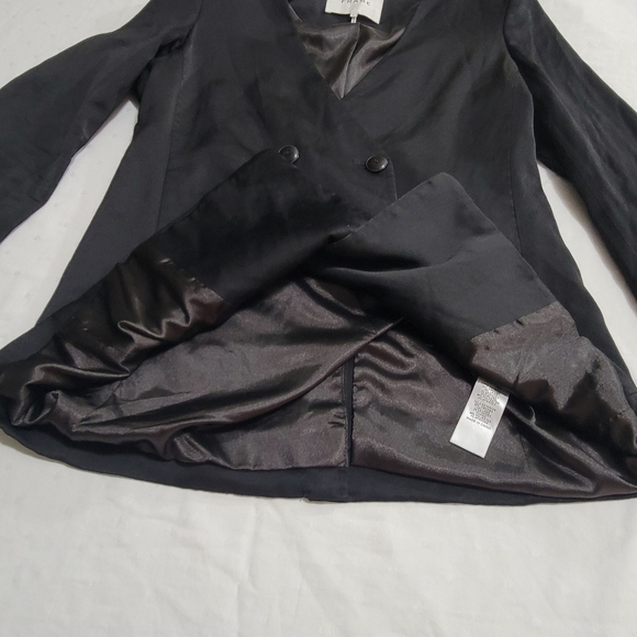Frame Women's Black Double-Breasted Blazer Size 2 - Picture 8 of 12